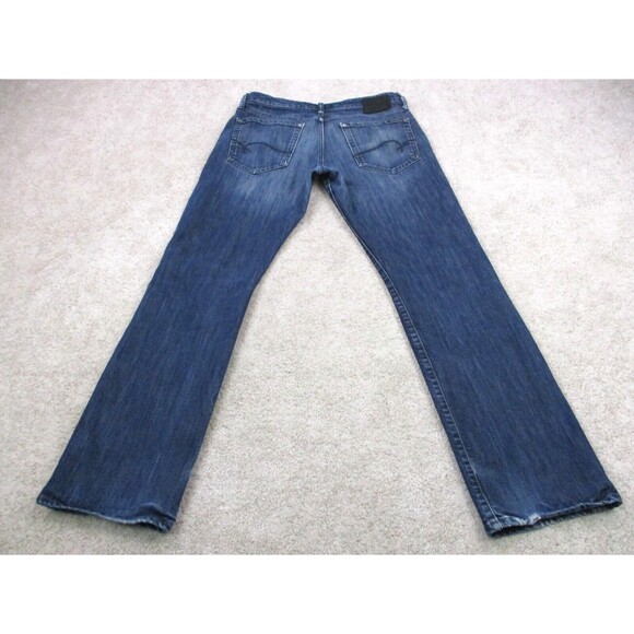 Mavi Jeans Mens 34 Blue Matt Relaxed Straight Leg Distressed Denim Casual 34x33 - Picture 3 of 14